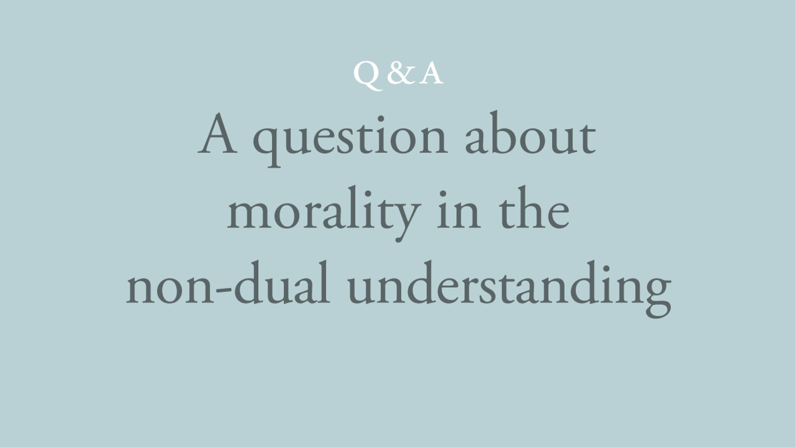 Morality and the illusion of a path